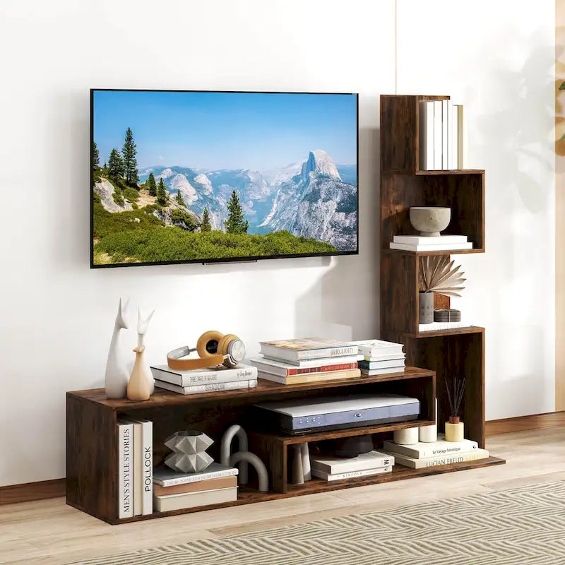 Meuble TV Costway Cube pour téléviseurs jusqu'à 50 pouces, Table Console Multimédia avec - Voir détails