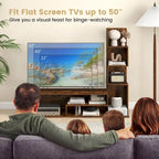 Meuble TV Costway Cube pour téléviseurs jusqu'à 50 pouces, Table Console Multimédia avec - Voir détails