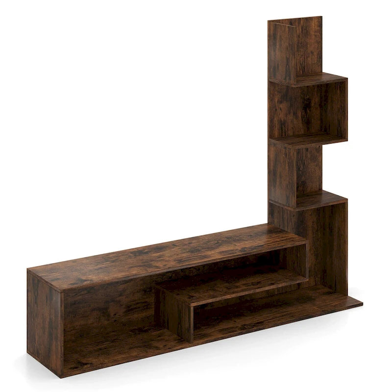 Meuble TV Costway Cube pour téléviseurs jusqu'à 50 pouces, Table Console Multimédia avec - Voir détails