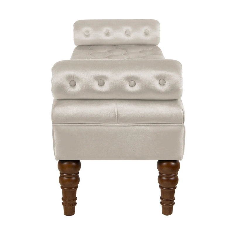 Banquette de lit longue en velours pour chambre à coucher, banquette de fenêtre capitonnée avec boutons touffus, banquette d'entrée, banquette traversin pour salon