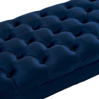 Banquette de lit longue en velours pour chambre à coucher, banquette de fenêtre capitonnée avec boutons touffus, banquette d'entrée, banquette traversin pour salon