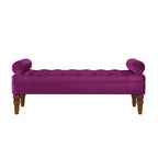 Banquette de lit longue en velours pour chambre à coucher, banquette de fenêtre capitonnée avec boutons touffus, banquette d'entrée, banquette traversin pour salon