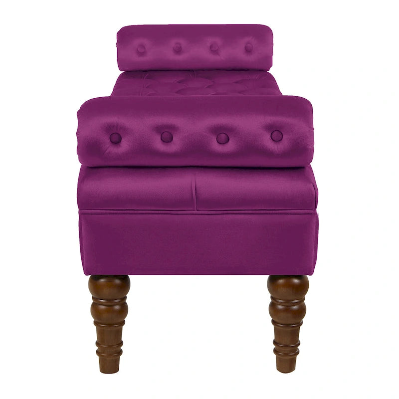 Banquette de lit longue en velours pour chambre à coucher, banquette de fenêtre capitonnée avec boutons touffus, banquette d'entrée, banquette traversin pour salon