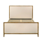 Lit plateforme Jennie en chêne naturel moderne Furniture of America