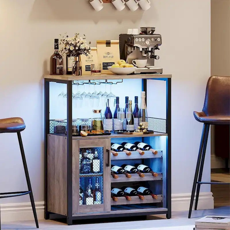 Meuble bar à vin IDEALHOUSE avec éclairage