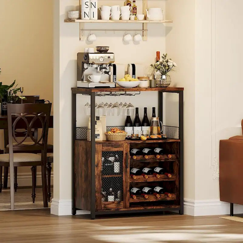 Meuble bar à vin IDEALHOUSE avec éclairage