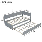 Lit de repos double en bois Merax avec lit gigogne/tiroirs