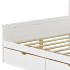 Lit de coin en bois avec rangement, lit de repos multifonctionnel en forme de L avec bureau