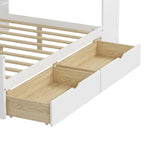 Lit de coin en bois avec rangement, lit de repos multifonctionnel en forme de L avec bureau