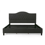 Cadre de lit plateforme capitonné King Size, lit tapissé