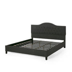 Cadre de lit plateforme capitonné King Size, lit tapissé