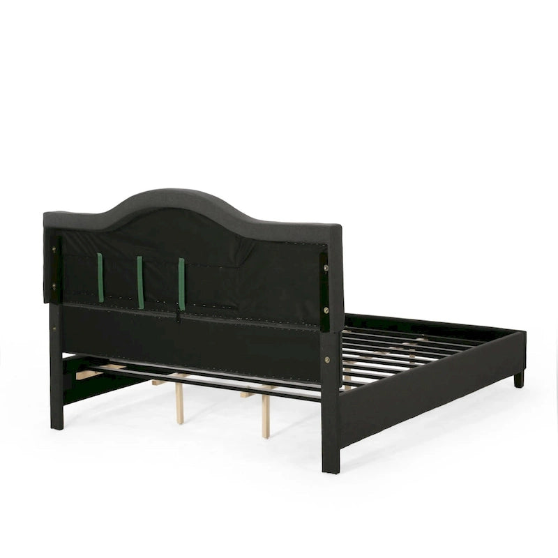 Cadre de lit plateforme capitonné King Size, lit tapissé