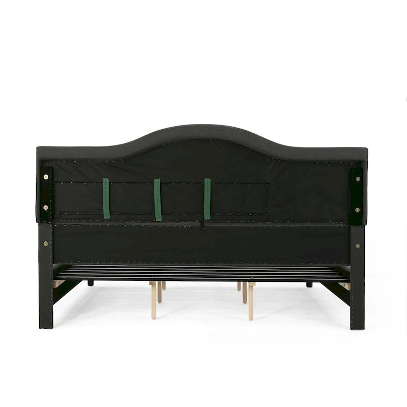 Cadre de lit plateforme capitonné King Size, lit tapissé