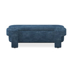 Banc de rangement capitonné Pouf ovale avec grand espace de rangement, Banc de bout de lit Repose-pieds en tissu de lin pour chambre à coucher et salon