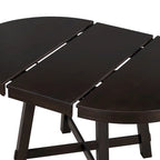Ensemble de salle à manger 5 pièces style Ferme, Table Ronde Extensible en Bois et Chaises avec Clous pour Salle à Manger