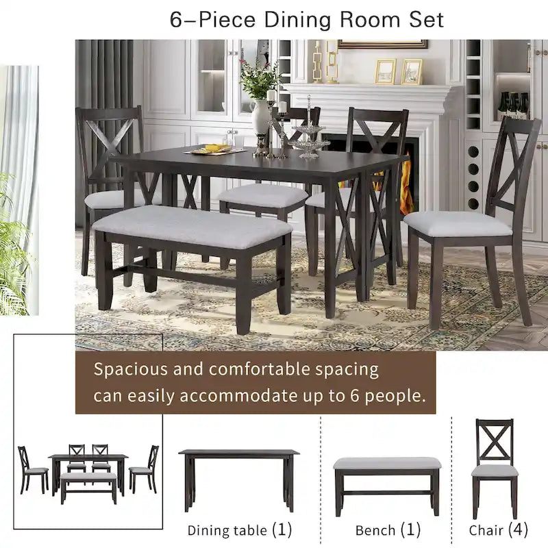 Ensembles table et chaises de salle à manger pliables multifonctionnels, ensembles table et chaises de salle à manger pour fêtes à domicile avec pieds de table en forme de X pour la cuisine