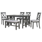 Ensembles table et chaises de salle à manger pliables multifonctionnels, ensembles table et chaises de salle à manger pour fêtes à domicile avec pieds de table en forme de X pour la cuisine