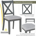 Ensembles table et chaises de salle à manger pliables multifonctionnels, ensembles table et chaises de salle à manger pour fêtes à domicile avec pieds de table en forme de X pour la cuisine