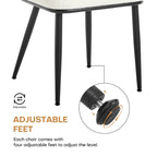 Chaises de salle à manger rembourrées en rotin, lot de 2 - 33,86H x 18,9W x 22,83P