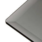 Table de salle à manger Marfa 69 en métal noir et verre gris, 6 personnes, par iNSPIRE Q Modern