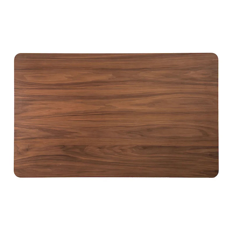 Ensemble table à manger 5 pièces Skie, 4 chaises, rectangulaire, bois massif marron, gris