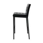 Tabourets de bar hauts modernes (lot de 2), sièges de cuisine avec dossier en PU, chaises de jeu avec pieds et repose-pieds en métal