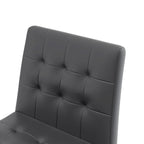 Tabourets de bar hauts modernes (lot de 2), sièges de cuisine avec dossier en PU, chaises de jeu avec pieds et repose-pieds en métal