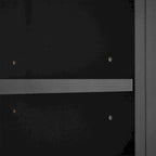 Meuble de salle de bain autoportant polyvalent avec multiples compartiments et design élégant
