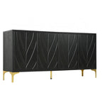 Buffet polyvalent avec portes à ouverture par pression