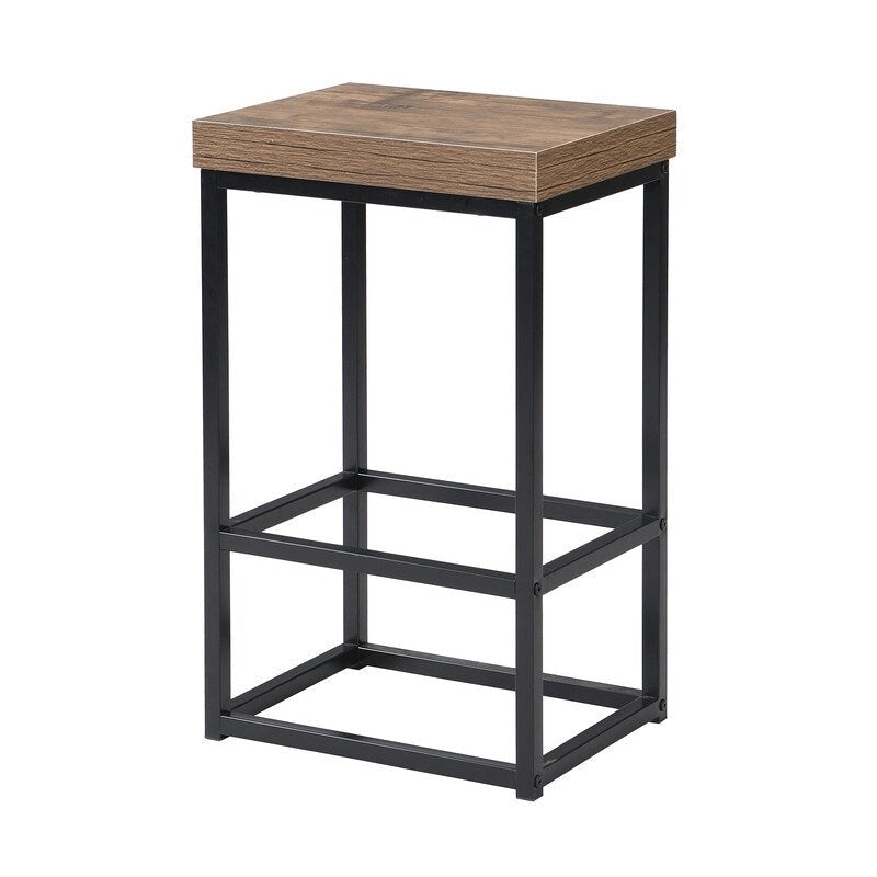 Ensemble d'îlot de cuisine style ferme avec table à abattant, deux sièges, armoire de rangement, tiroirs et porte-serviettes
