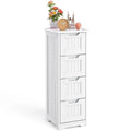 Meuble de rangement de cuisine de 33 pouces, armoire de rangement de salle de bain en bois autoportante avec 4 tiroirs pour la cuisine et la salle à manger