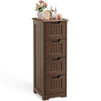 Meuble de rangement de cuisine de 33 pouces, armoire de rangement de salle de bain en bois autoportante avec 4 tiroirs pour la cuisine et la salle à manger