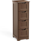 Meuble de rangement de cuisine de 33 pouces, armoire de rangement de salle de bain en bois autoportante avec 4 tiroirs pour la cuisine et la salle à manger
