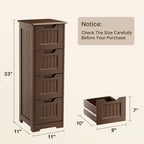 Meuble de rangement de cuisine de 33 pouces, armoire de rangement de salle de bain en bois autoportante avec 4 tiroirs pour la cuisine et la salle à manger