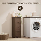 Meuble de rangement de cuisine de 33 pouces, armoire de rangement de salle de bain en bois autoportante avec 4 tiroirs pour la cuisine et la salle à manger