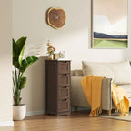Meuble de rangement de cuisine de 33 pouces, armoire de rangement de salle de bain en bois autoportante avec 4 tiroirs pour la cuisine et la salle à manger
