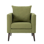Fauteuil d'appoint paresseux pour salon, fauteuil cabriolet en tissu polaire avec pieds en bois massif pour salon, chambre ou bureau