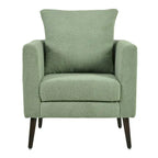 Fauteuil d'appoint paresseux pour salon, fauteuil cabriolet en tissu polaire avec pieds en bois massif pour salon, chambre ou bureau