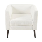 Fauteuil d'appoint paresseux pour salon, fauteuil cabriolet en tissu polaire avec pieds en bois massif pour salon, chambre ou bureau