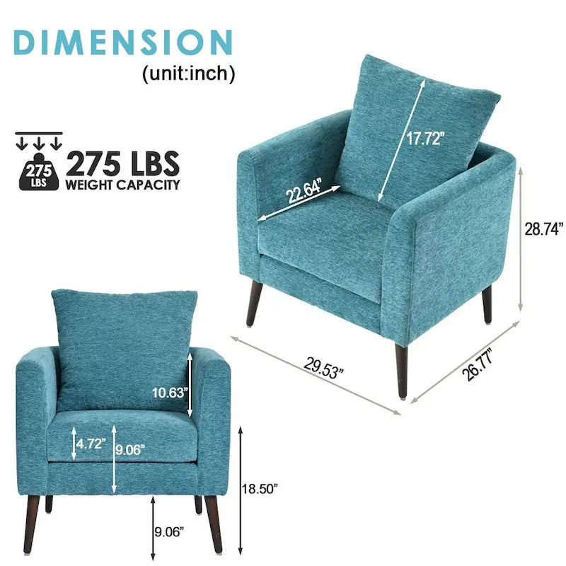 Fauteuil d'appoint paresseux pour salon, fauteuil cabriolet en tissu polaire avec pieds en bois massif pour salon, chambre ou bureau