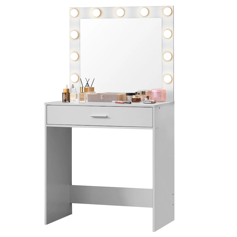 Table de maquillage pour filles avec 3 modes d'éclairage LED