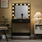Table de maquillage pour filles avec 3 modes d'éclairage LED