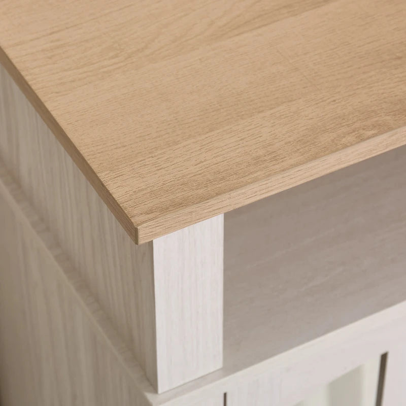 Meuble TV Jasmine White 2 portes avec cheminée électrique, jusqu'à 70 po