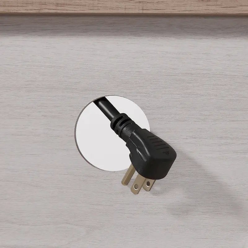 Meuble TV Jasmine White 2 portes avec cheminée électrique, jusqu'à 70 po