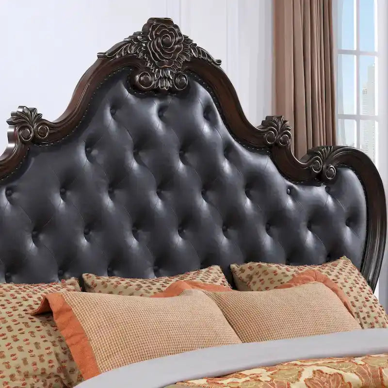 Chambre à coucher 6 pièces traditionnelle en bois massif avec panneaux Eugene Furniture of America
