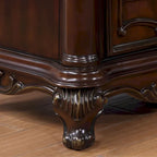 Chambre à coucher 6 pièces traditionnelle en bois massif avec panneaux Eugene Furniture of America