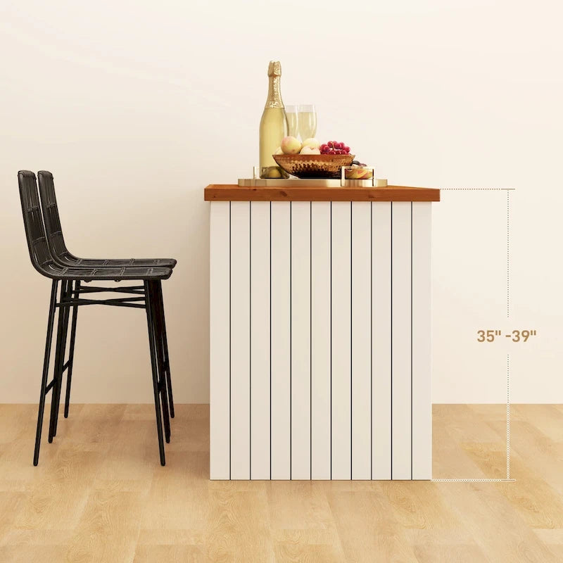 HOMCOM Tabourets de bar en rotin, lot de 2, tabourets de bar en osier de 66 cm avec dossier, chaises de bar modernes pour îlot de cuisine, noir