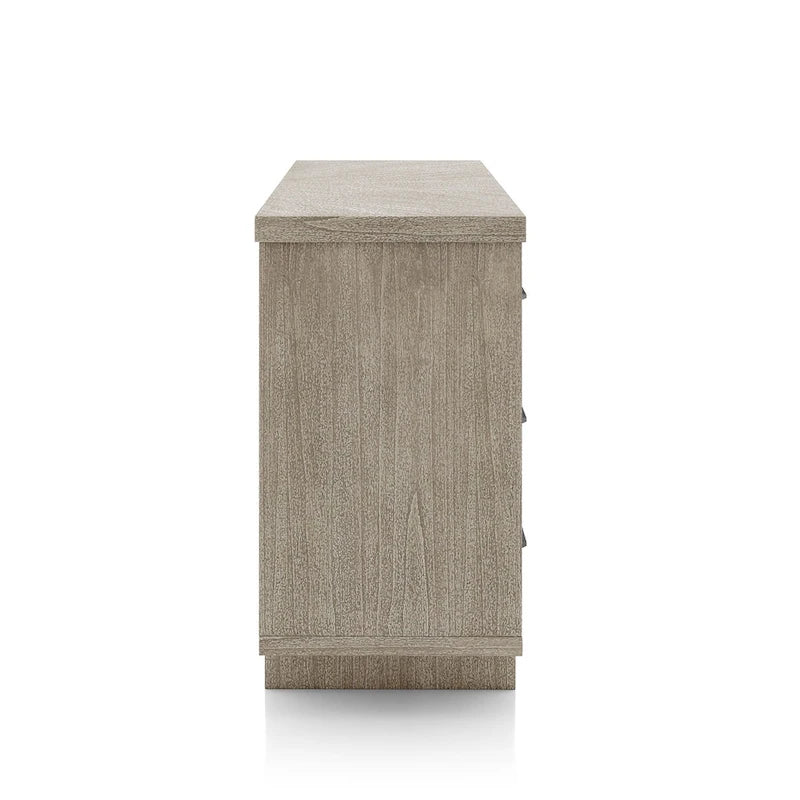 Buffet-bahut en bois massif de 60 po style moderne campagnard Yetaria de Furniture of America