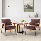 Fauteuil d'appoint brun foncé du milieu du siècle, une place