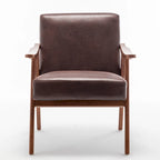 Fauteuil d'appoint brun foncé du milieu du siècle, une place